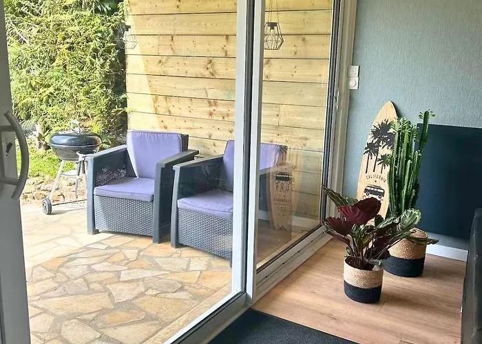 Vakantiehuis Maison Familiale 3 - Jardin Clos Bbq Linge Inclus - Entre Caen & La - Parking - Arrivee Autonome - Professionnels Bienvenus